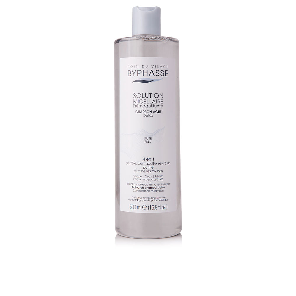 BYPHASSE Micellar solution makeup remover with activated carbon 500 ml
