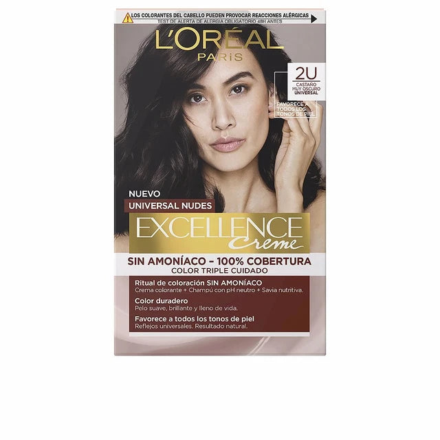 L'ORÉAL PARIS EXCELLENCE NUDES dye #2u-darkest brunette 5 u