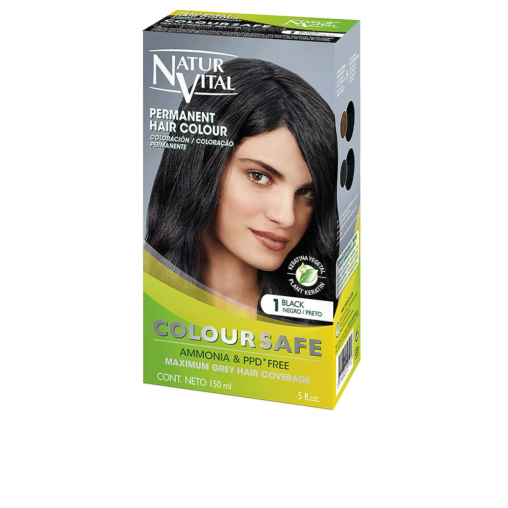 NATUR VITAL COLOURSAFE permanent dye #1-black