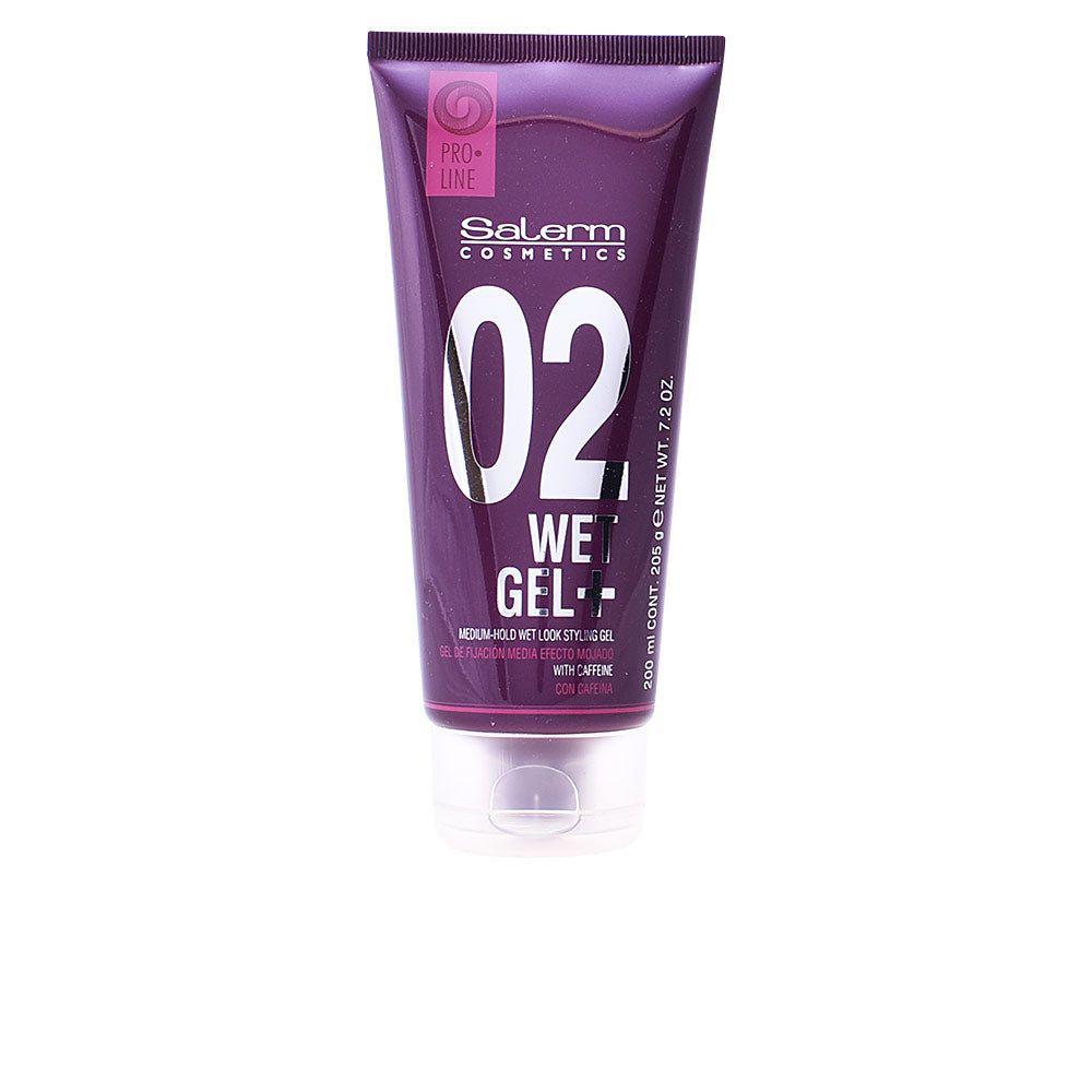 SALERM WET GEL+ medium hold wet look styling gel 200 ml