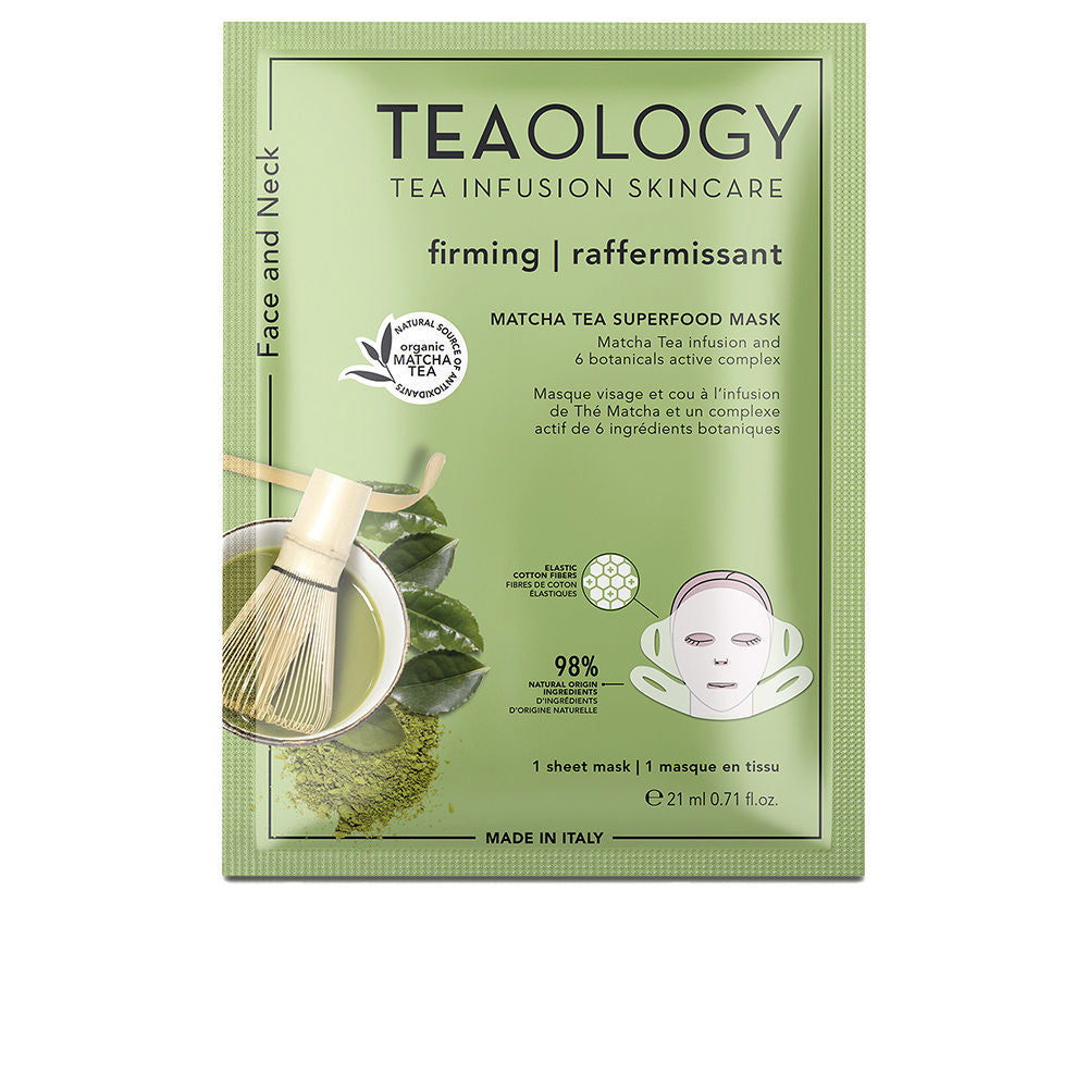 TEAOLOGY FACE AND NECK matcha tea superfood mask 21 ml