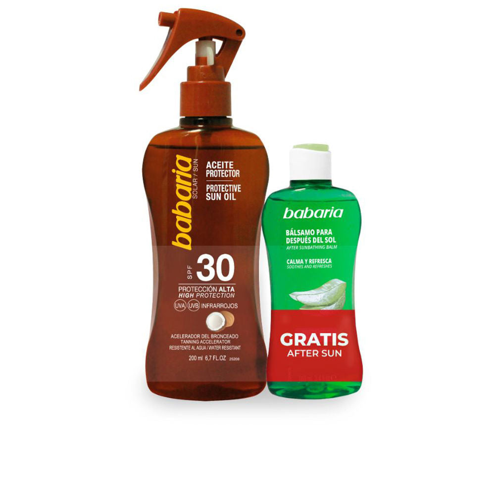 BABARIA SOLAR ACEITE COCO ESTUCHE 2 pz