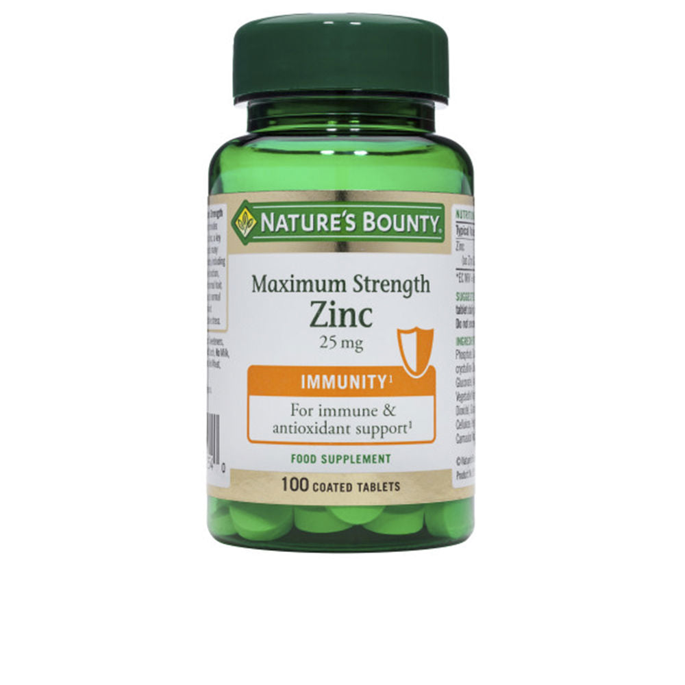 NATURE'S BOUNTY ZINC 25 mg coated tablets 100 units