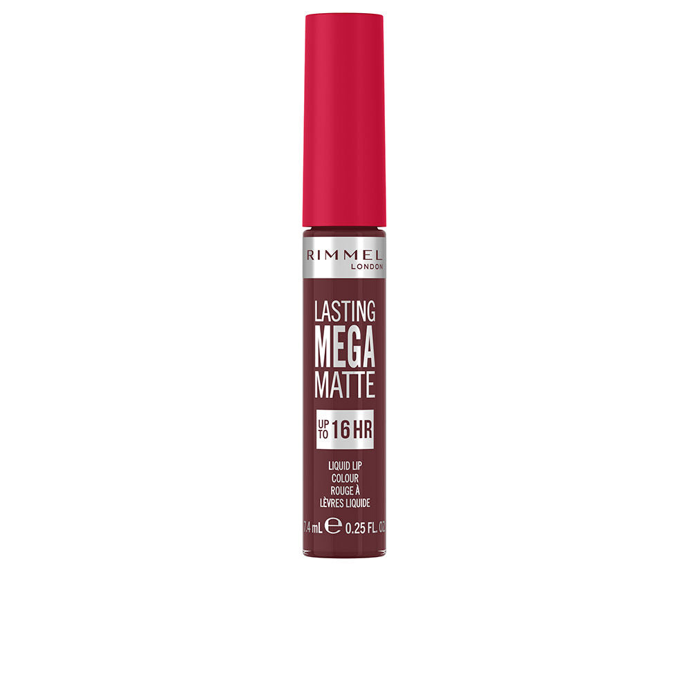 RIMMEL LONDON LASTING MEGA MATTE liquid lip color #810-plum this show 7.4 ml