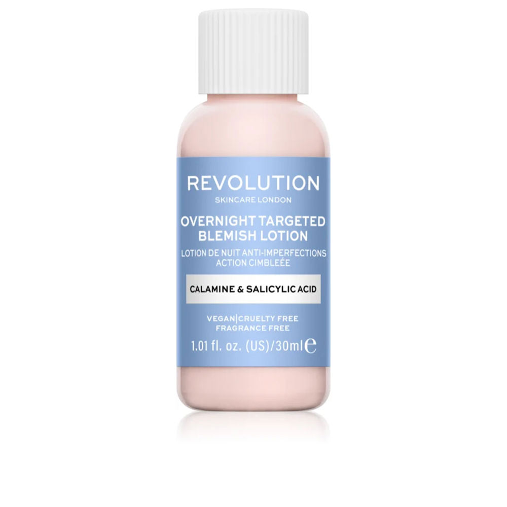 REVOLUTION SKINCARE OVERNIGHT TARGETED BLEMISH LOTION calamine &amp; salicylic acid 30 ml