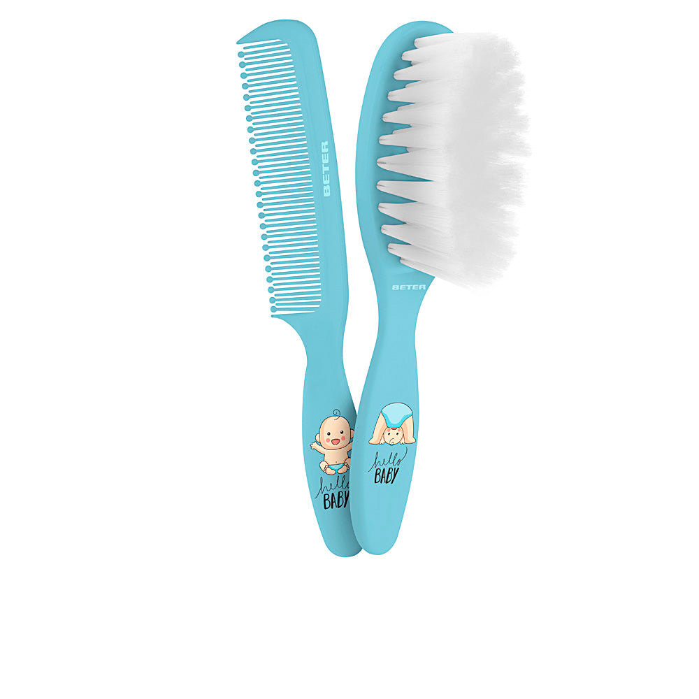 BETER CEPILLO&PEINE BEBE pack azul 2 u