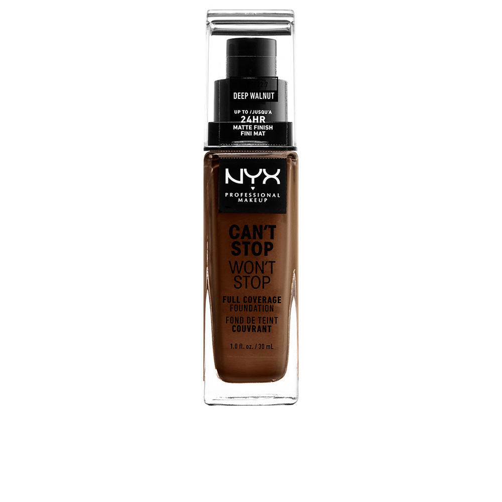 NYX PROFESSIONAL MAKE UP CAN'T STOP WON'T STOP full coverage foundation #deep walnut