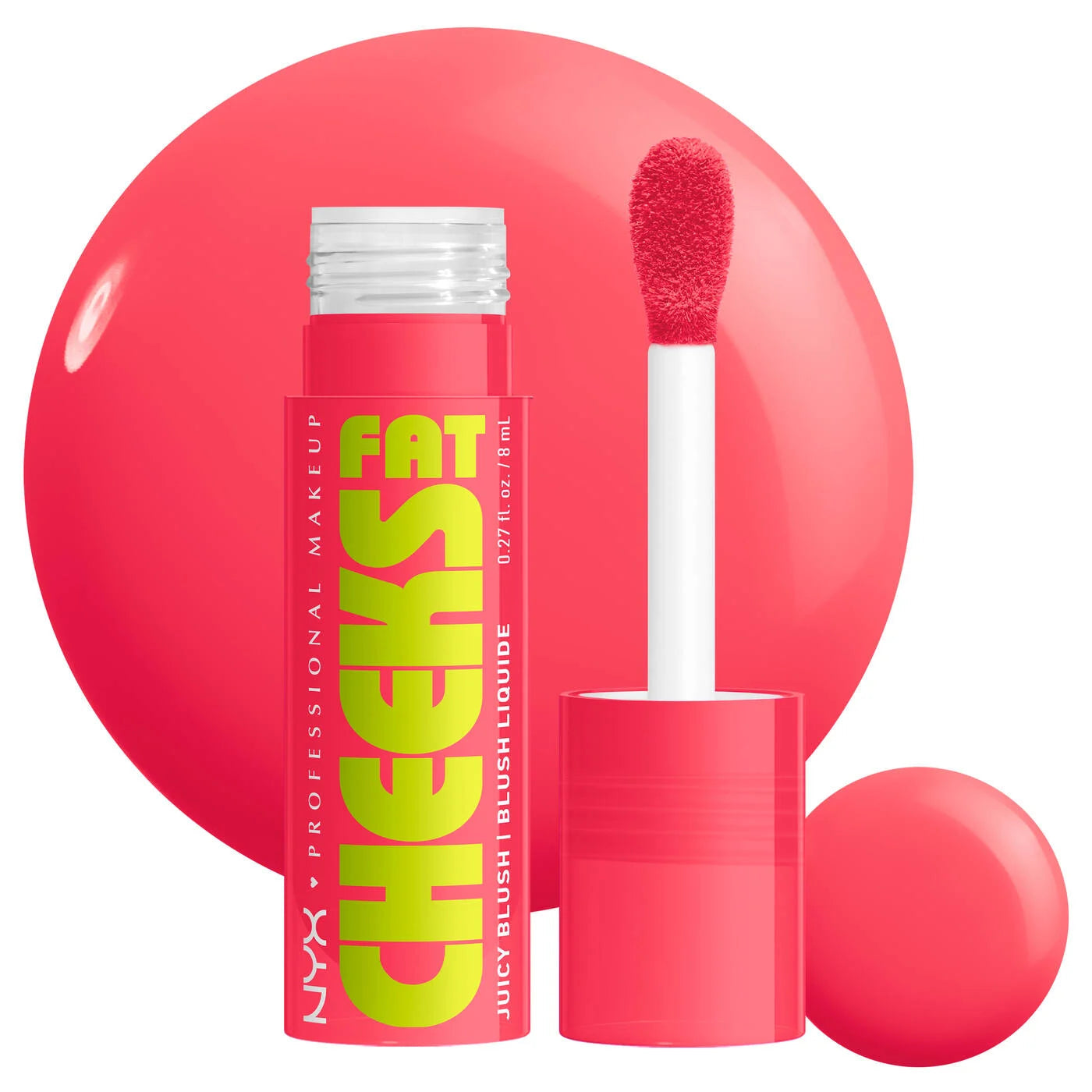 NYX PROFESSIONAL MAKE UP FAT CHEEKS Fard Liquido Idratante #06-Bouncin' Berry 8 ml