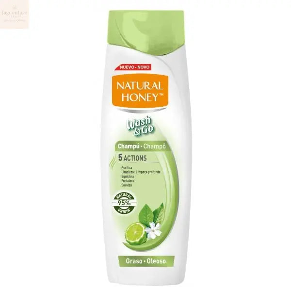 NATURAL HONEY WASH &amp; GO oily shampoo 400 ml