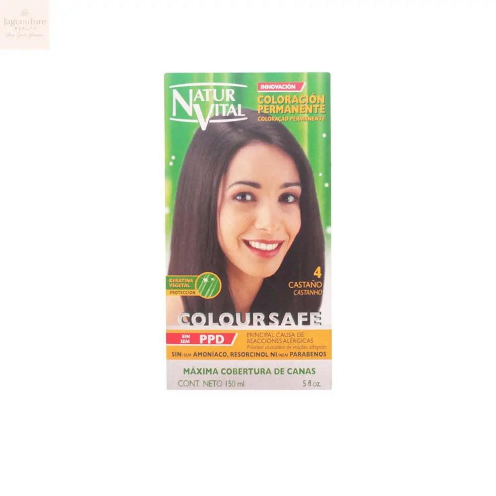 NATUR VITAL COLOURSAFE permanent dye #4-brown