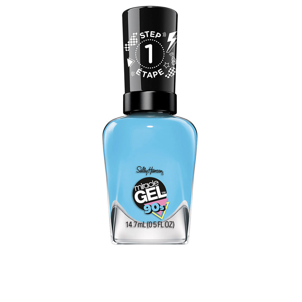SALLY HANSEN MIRACLE GEL 90s nail polish #886-I Blue That 14.7 ml