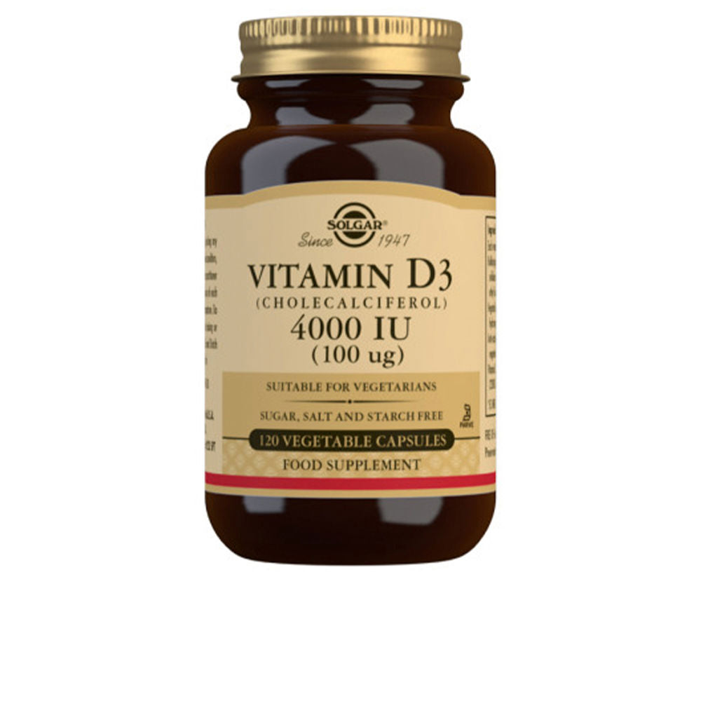 SOLGAR VITAMIN D3 4000 IU 100 µg Cholecalciferol vegetable capsules 120 u