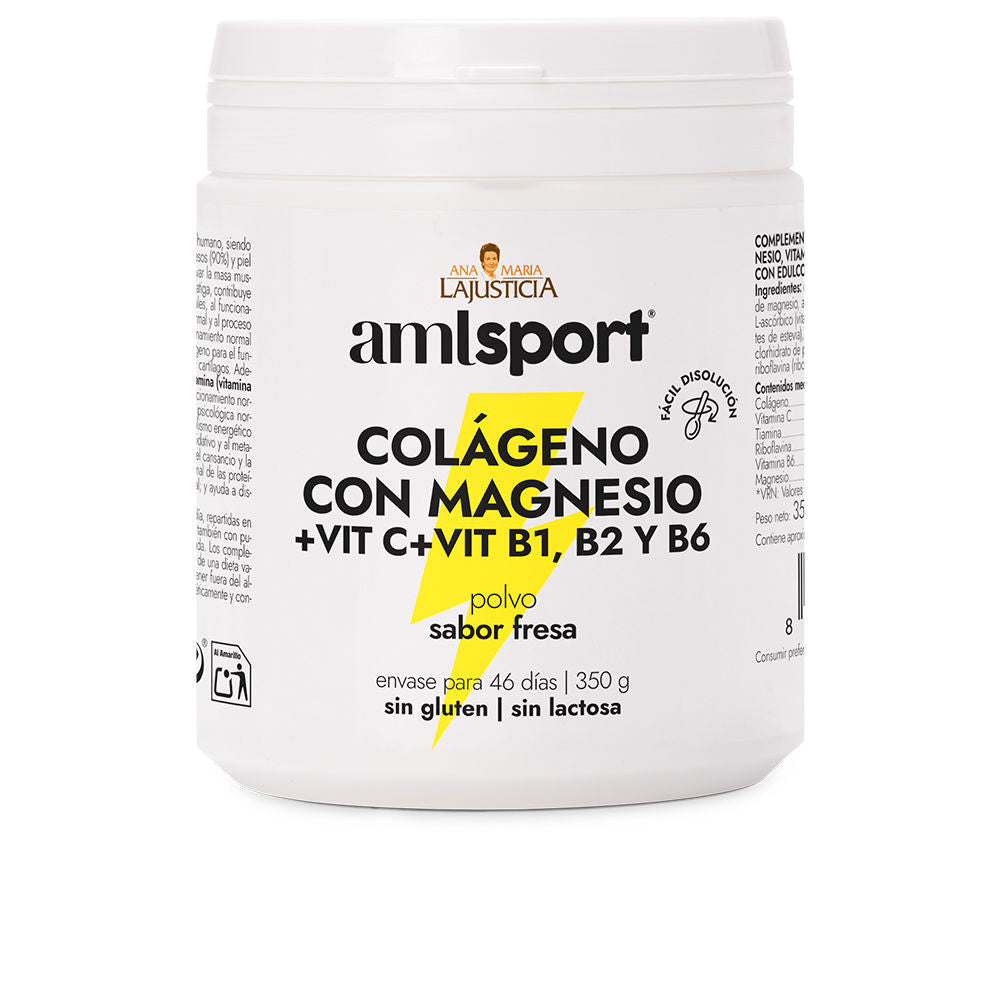 ANA MARIA LAJUSTICIA COLLAGEN WITH MAGNESIUM + VIT.C + VIT.B1.B2.B6 strawberry flavor pol 350 gr