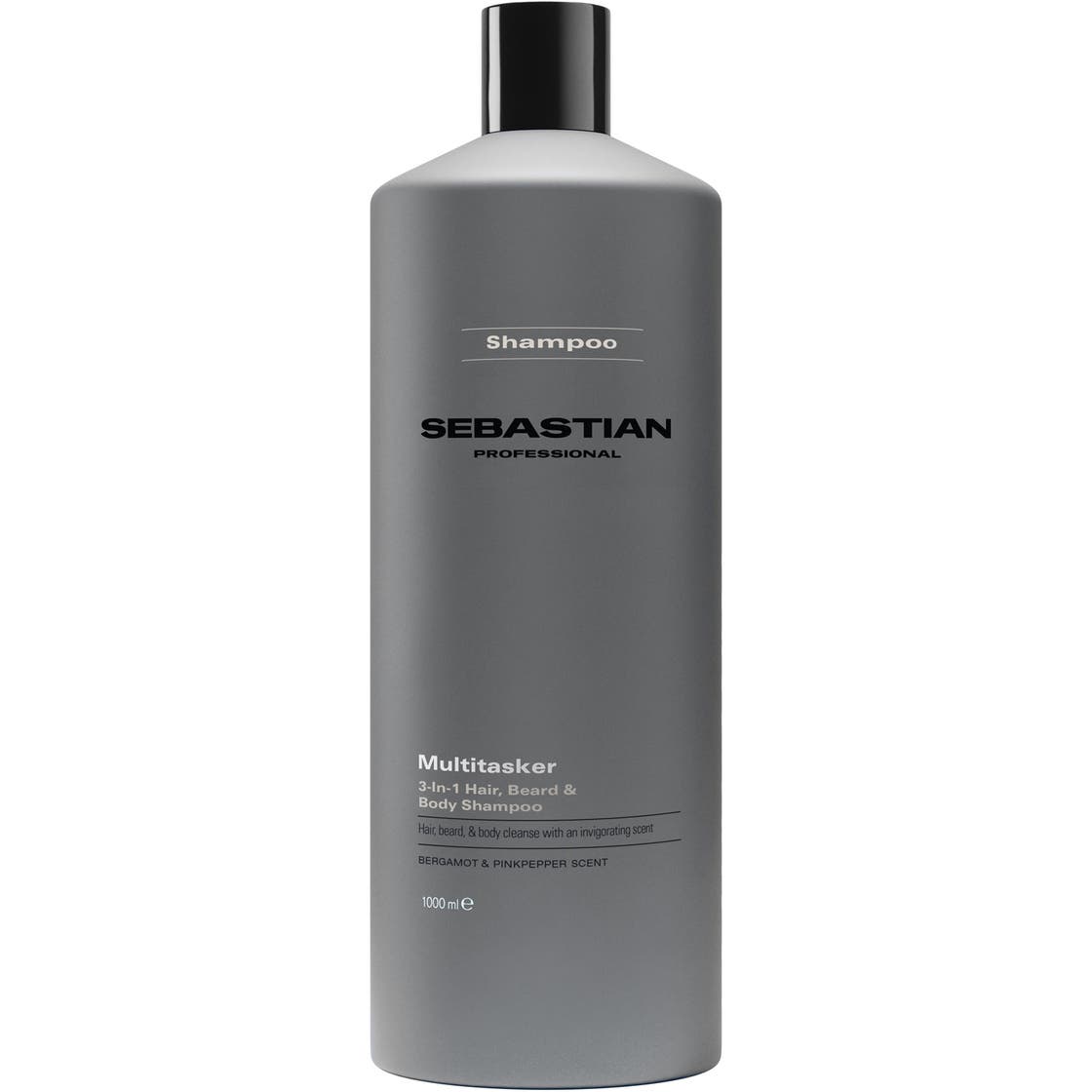 SEBASTIAN PROFESSIONALS MULTITASKER 3-in-1 shampoo for men, hair, beard and body, cleanses and provides freshness 1000 ml
