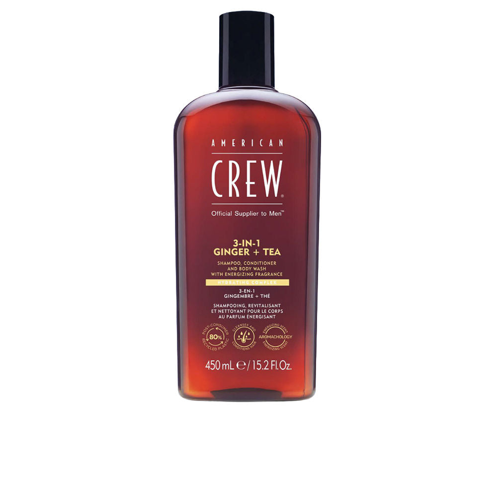 AMERICAN CREW 3-IN-1 GINGER + TEA shampoo 450 ml