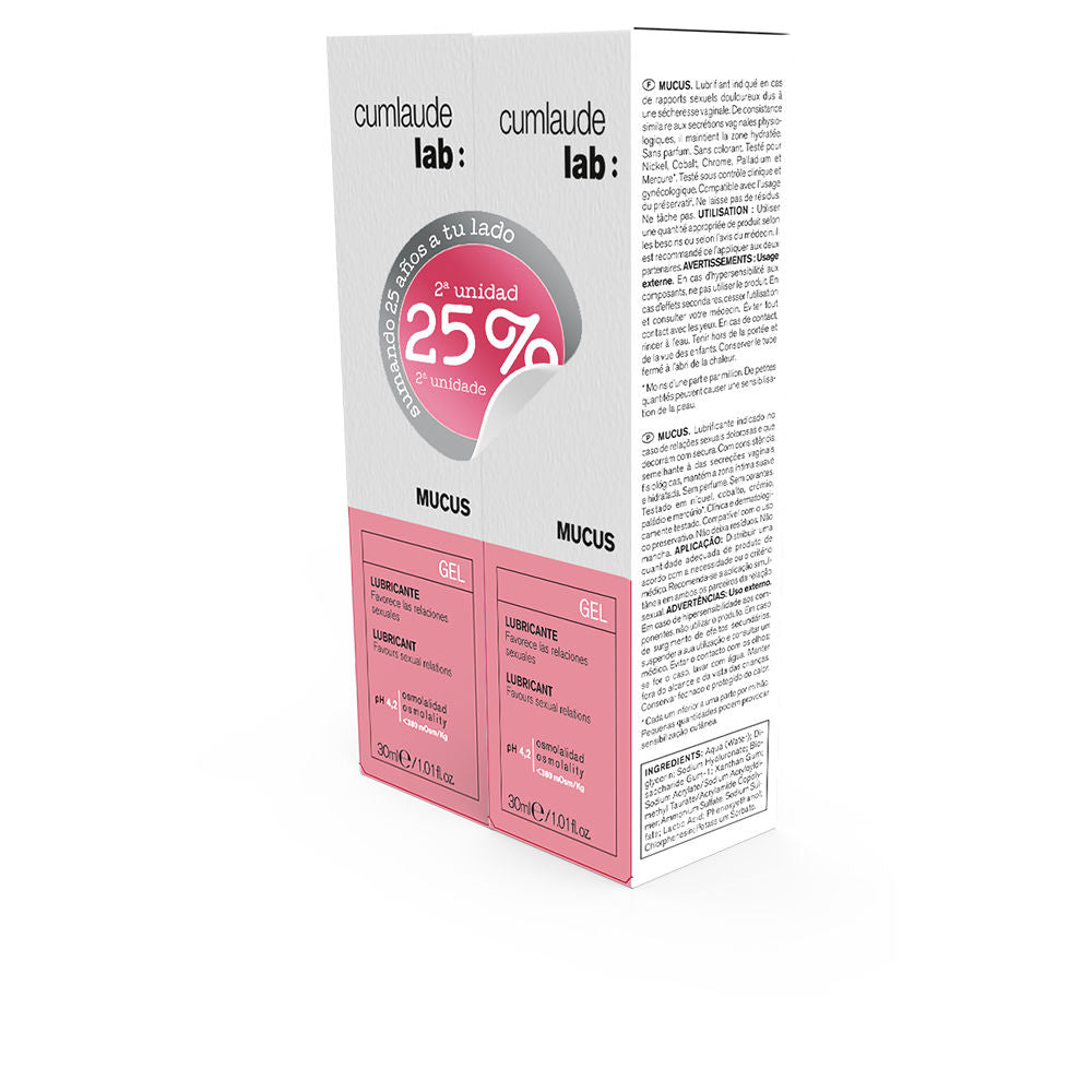 CUMLAUDE LAB MUCUS lubricating gel pack 2 x 30 ml