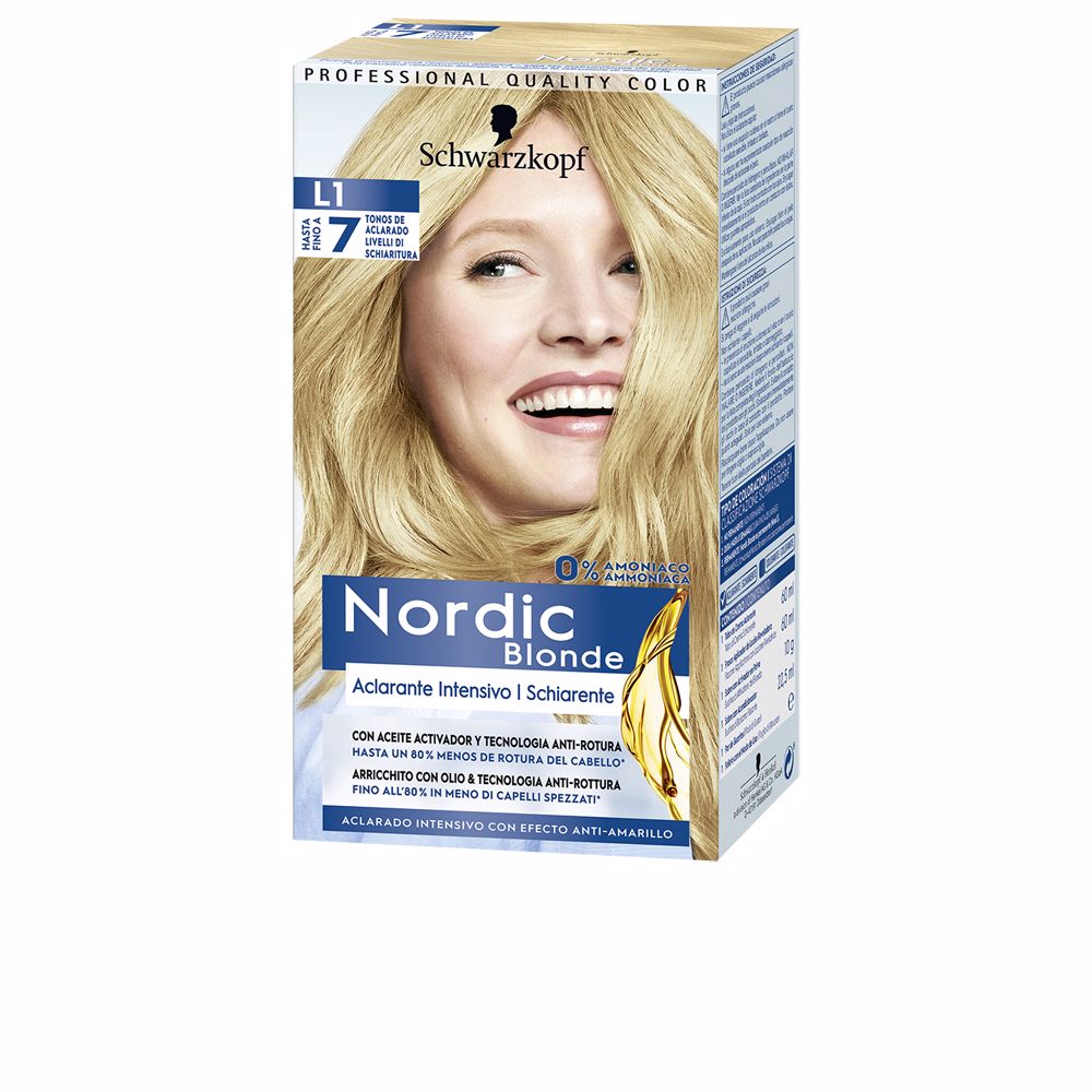 SCHWARZKOPF MASS MARKET NORDIC BLONDE L1 intensive lightening 0% ammonia 5 units
