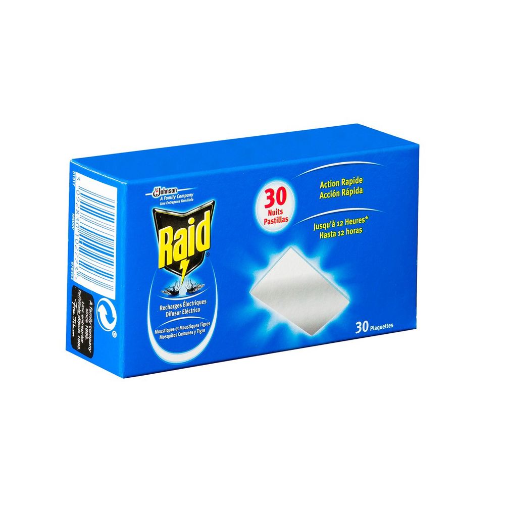 RAID ANTI-MOSQUITO PROTECTION replacement x 30 tablets