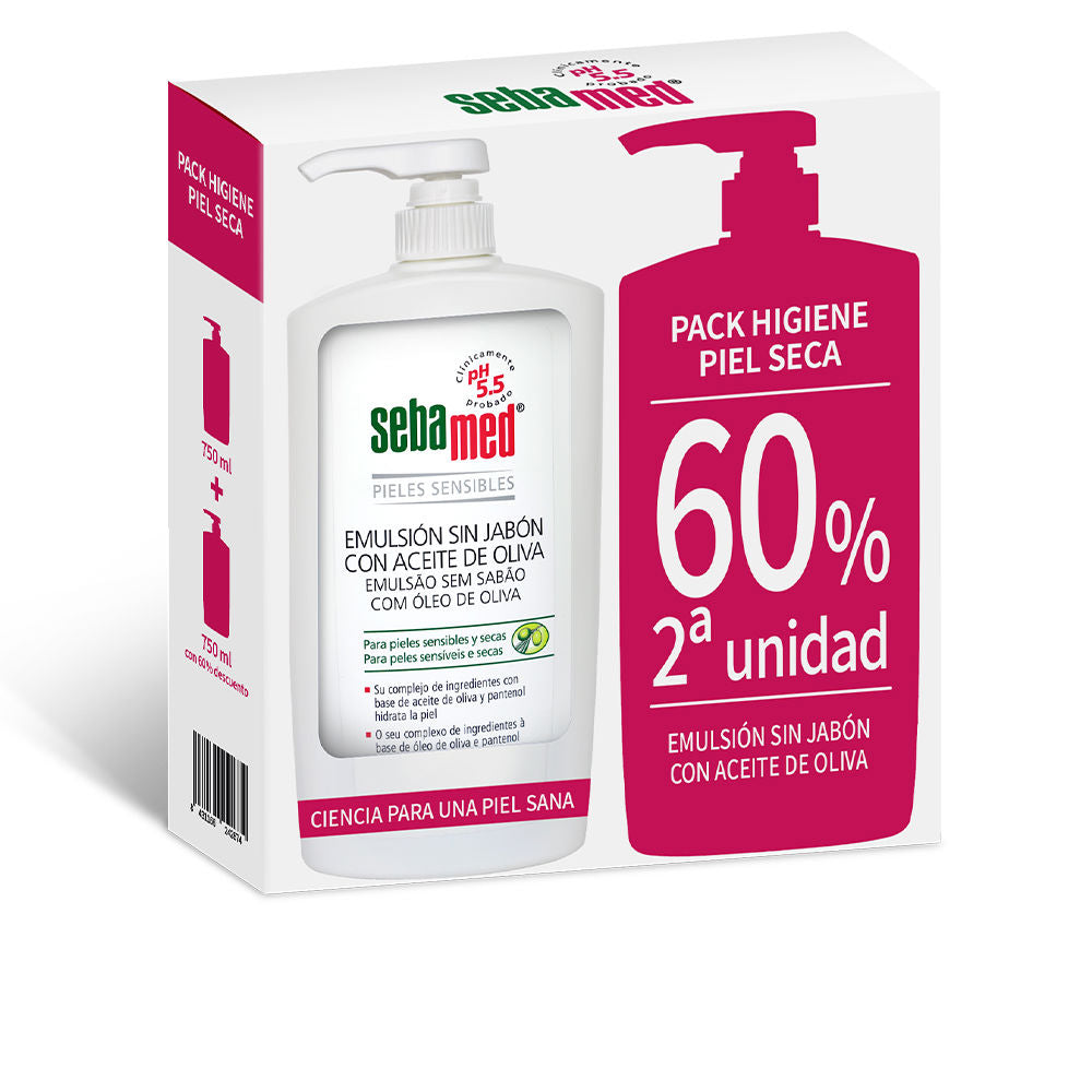 SEBAMED EMULSION WITHOUT SOAP bath gel with olive oil duo 2 x 750 ml