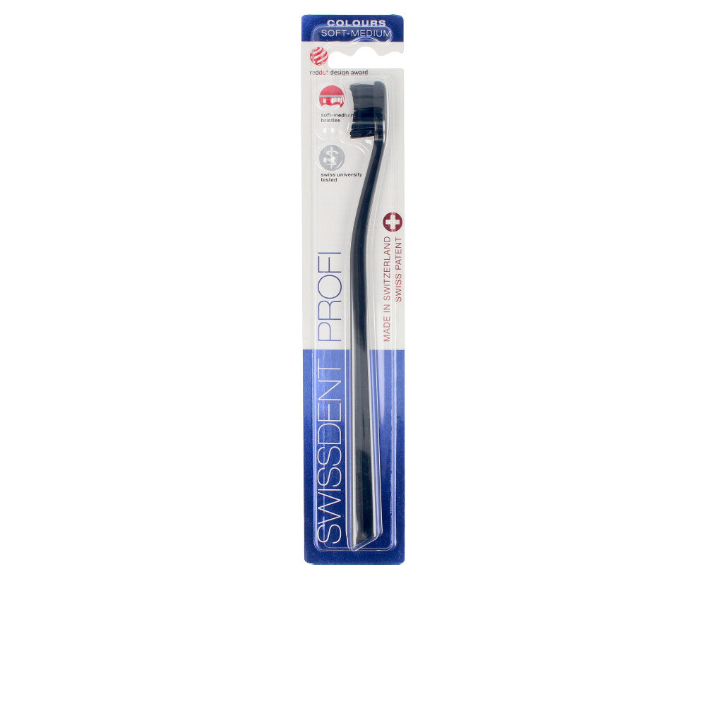 SWISSDENT COLOURS CLASSIC toothbrush #black&red 1 u