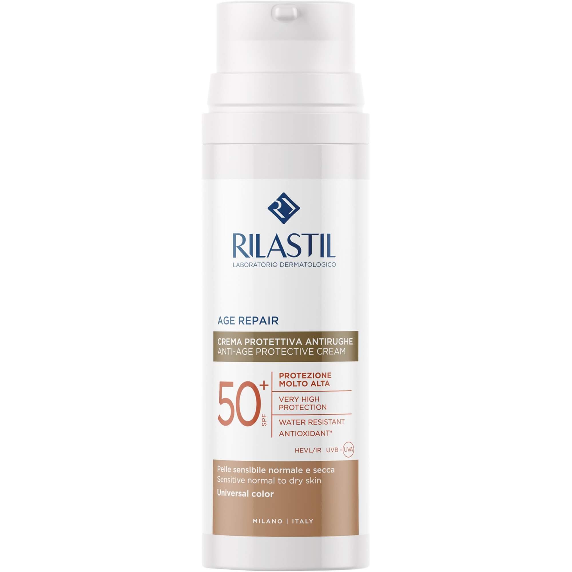 RILASTIL SUN SYSTEM AGE REPAIR COLOR fotoprotettore antietà con colore SPF50+ 50 ml