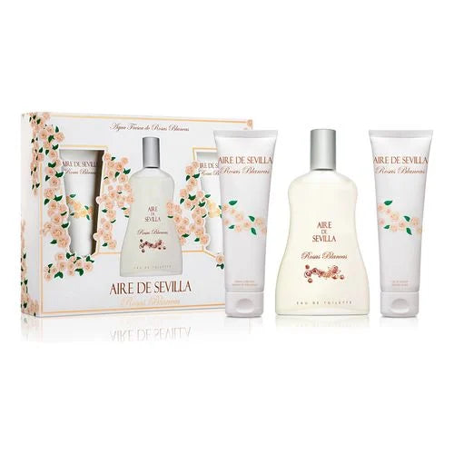 AIRE SEVILLA SEVILLE AIR WHITE ROSES CASE 3 pcs