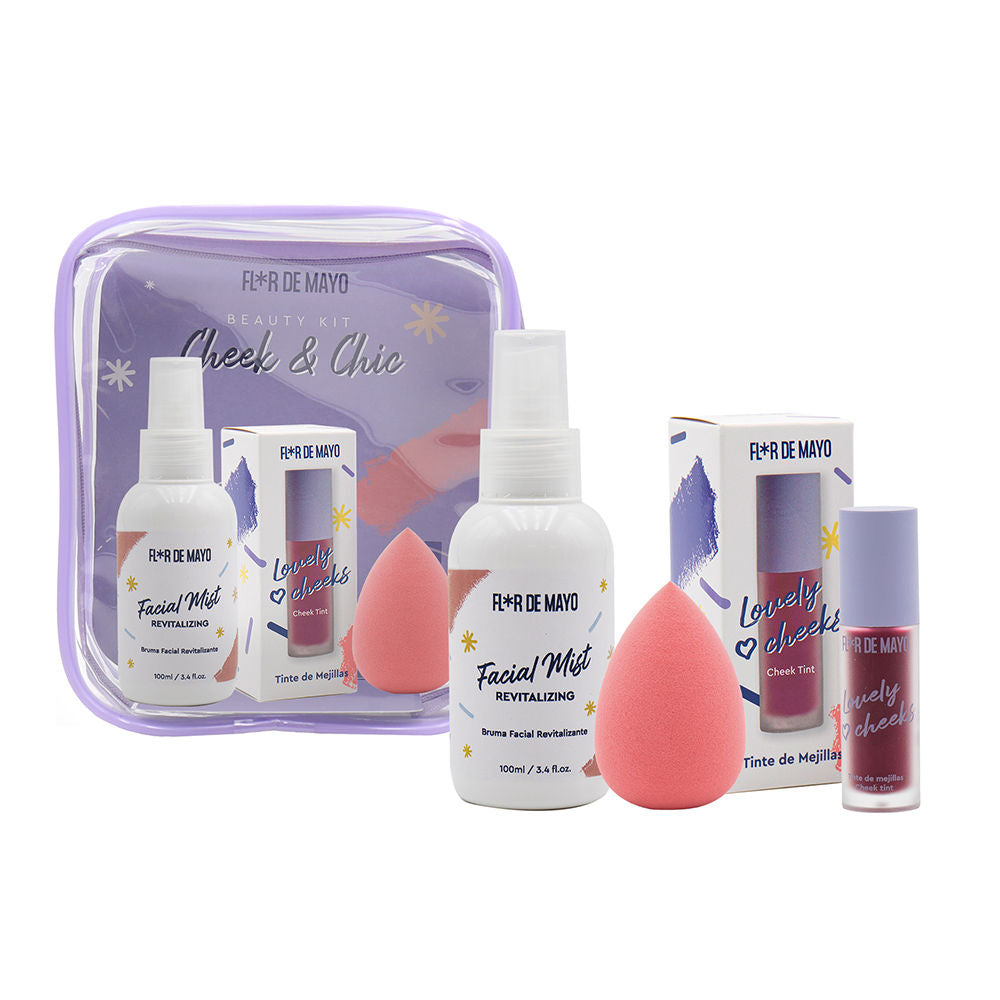 FLOR DE MAYO BEAUTY KIT CHEEK &amp; CHIC CASE 4 pcs