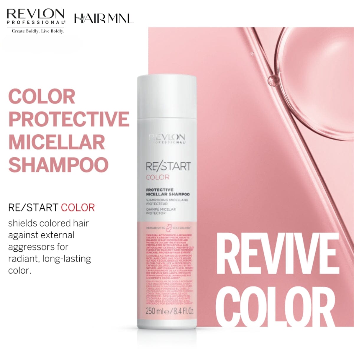 Shampooing micellaire protecteur de couleur REVLON RE-START 1000 ml