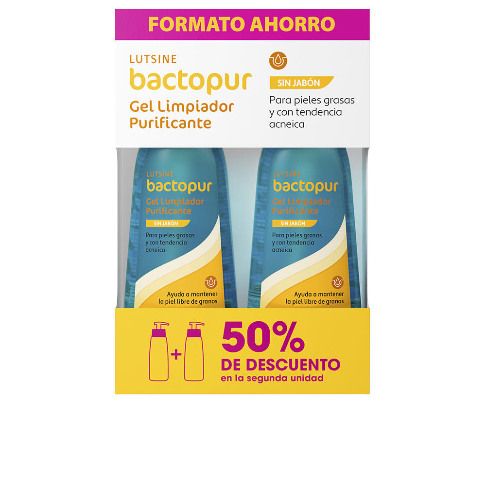 LUTSINE E45 BACTOPUR purifying cleansing gel pack 2 x 200 ml
