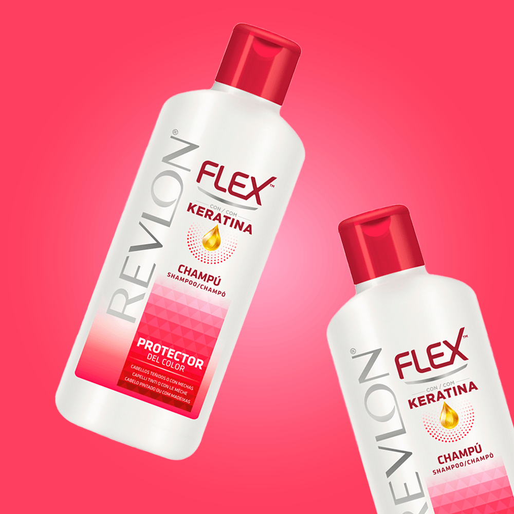 REVLON MASS MARKET FLEX KERATIN protective color tinted shampoo 650 ml