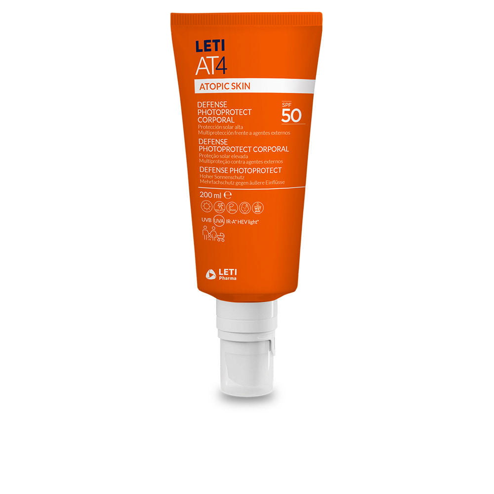 LETI PHARMA LETIAT4 ATOPIC SKIN defense photoprotect body SPF50 200 ml