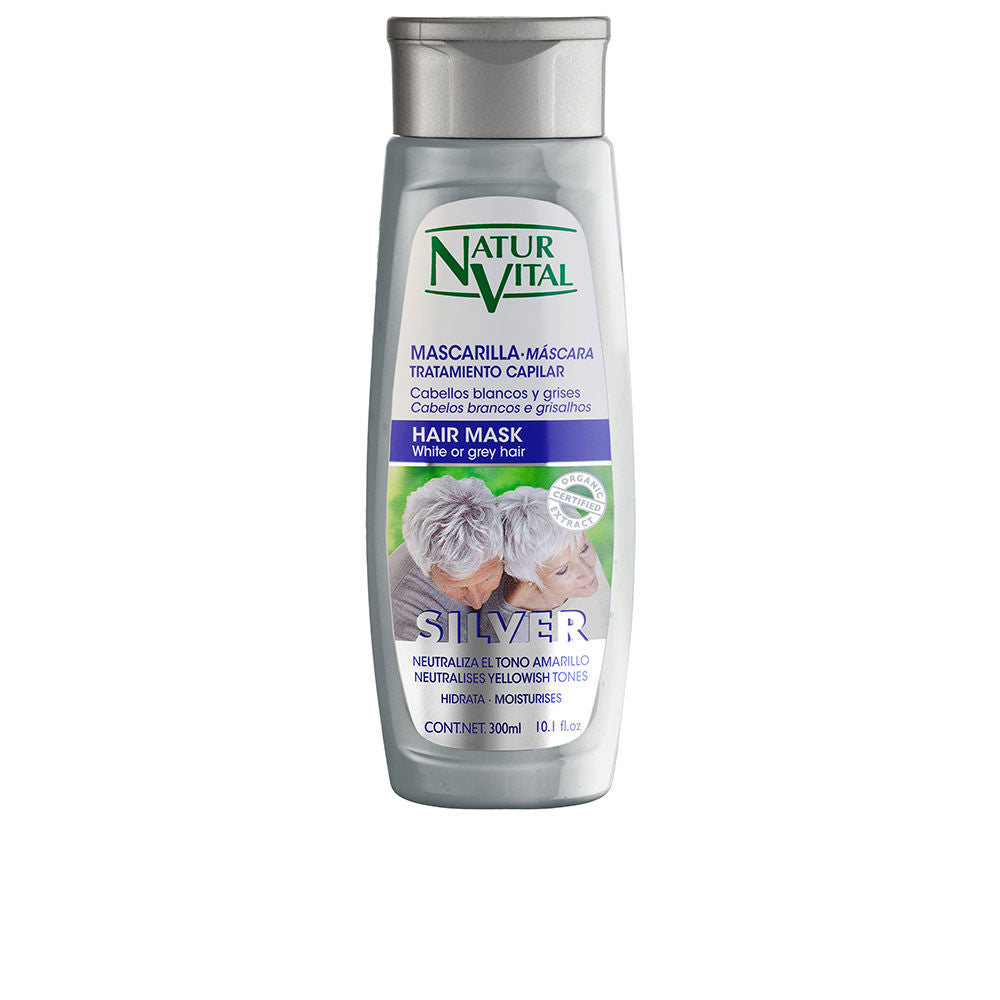 NATUR VITAL MASCARILLA SILVER white or gray hair 300 ml