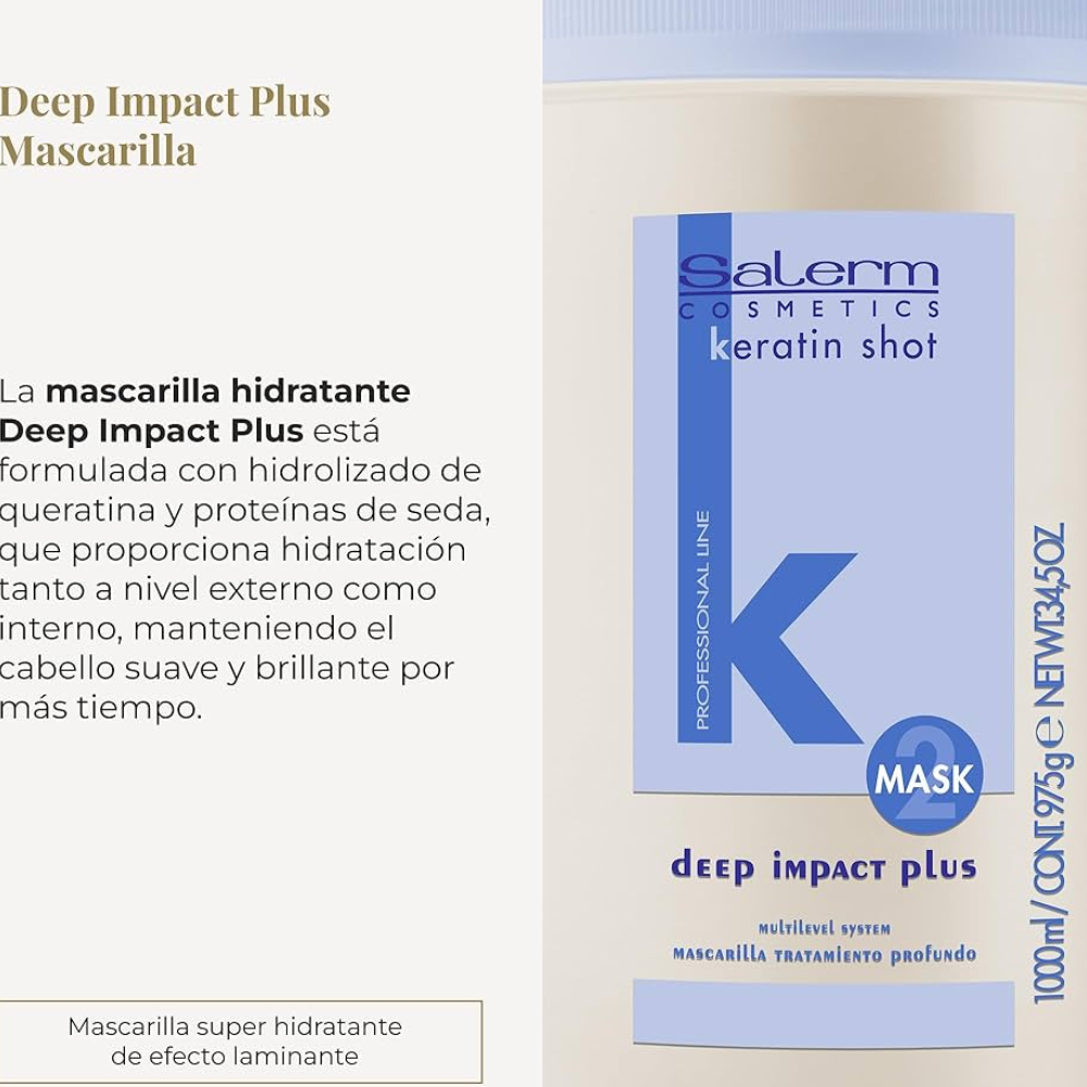 SALERM KERATIN SHOT mask deep impact plus 1000 ml