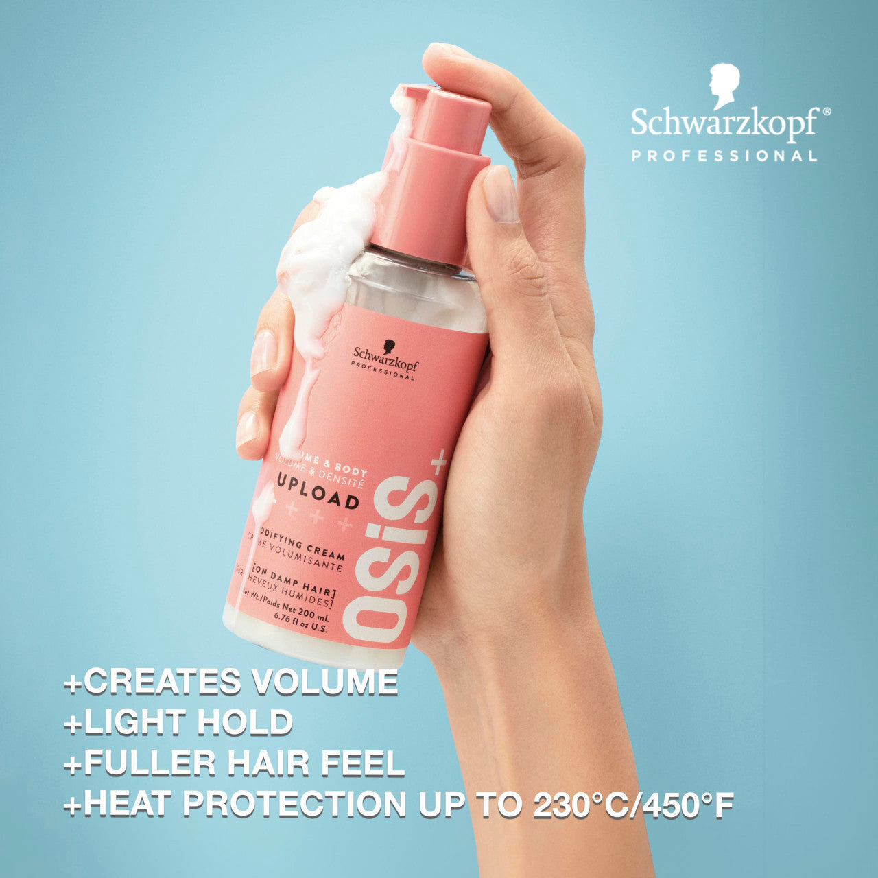 SCHWARZKOPF OSIS+ upload crème volumatrice 200 ml