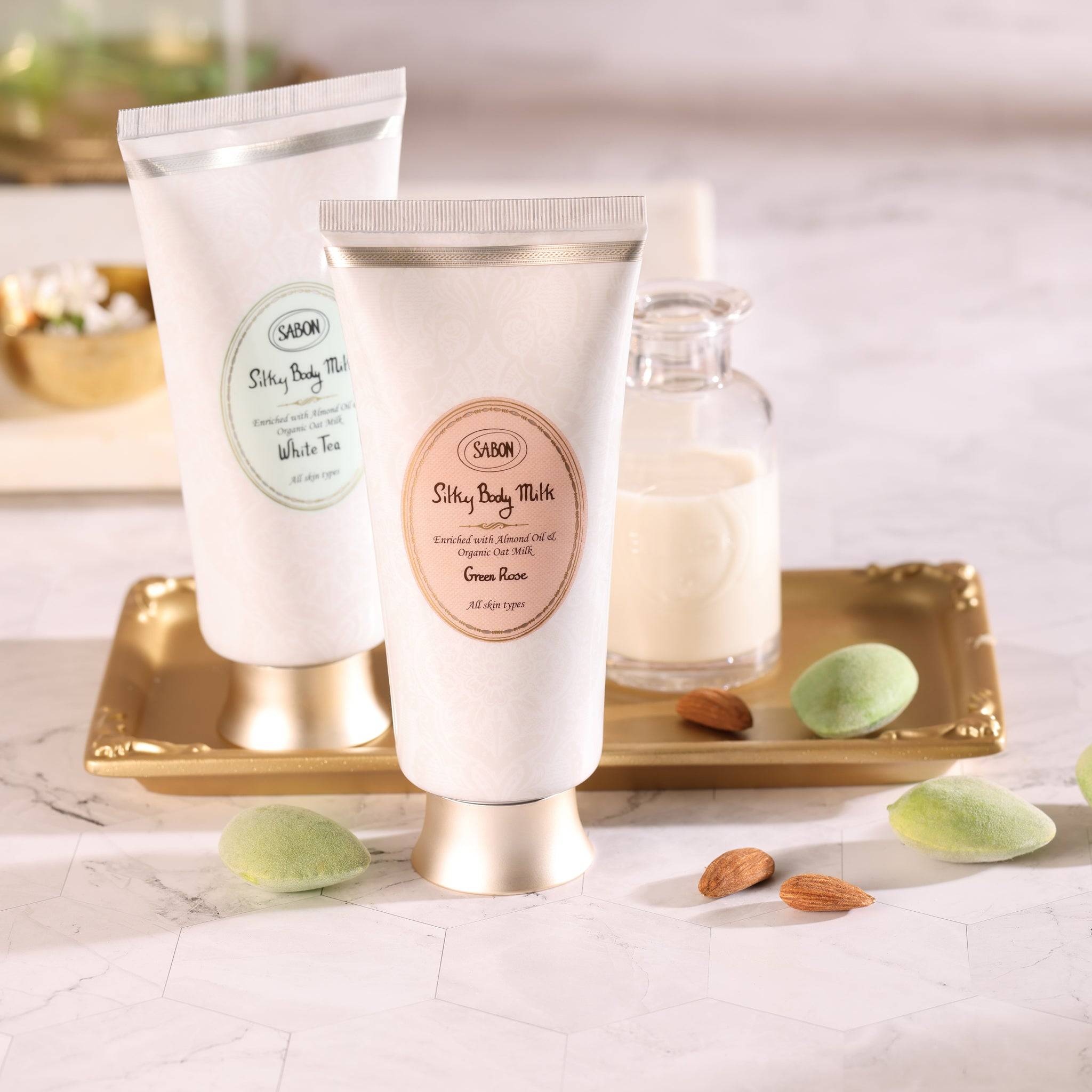 SABON Lait corporel soyeux rose verte 200 ml