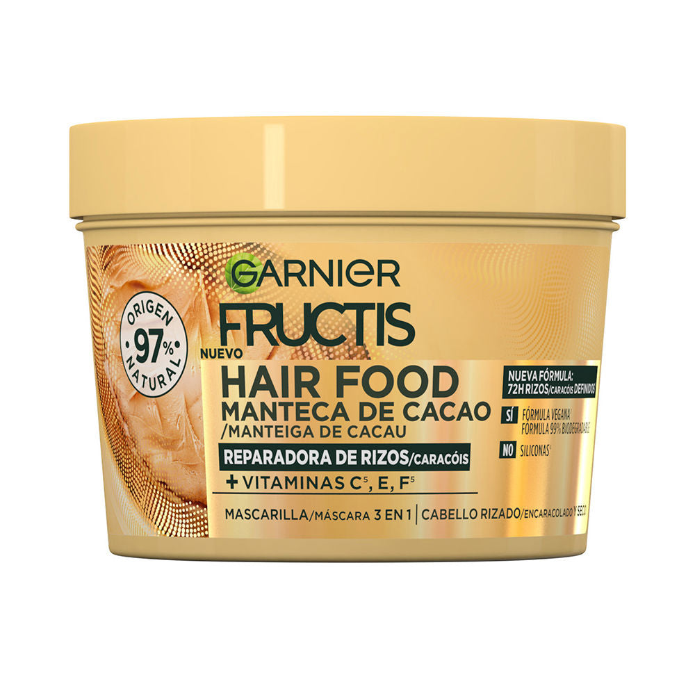 GARNIER FRUCTIS HAIR FOOD COCOA BUTTER nourished curl mask 390 ml