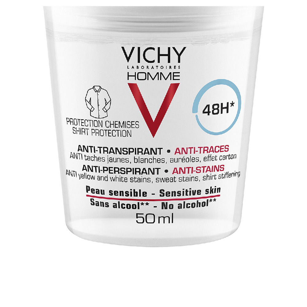 VICHY HOMME anti-transpirant anti-traces 48h deo roll-on 50 ml