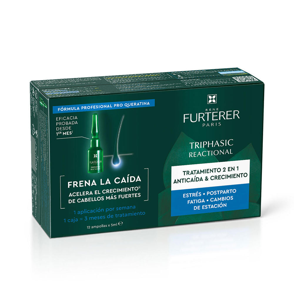 RENE FURTERER TRIPHASIC REACTIONAL anti-hair loss treatment ampoules 12 x 5 ml