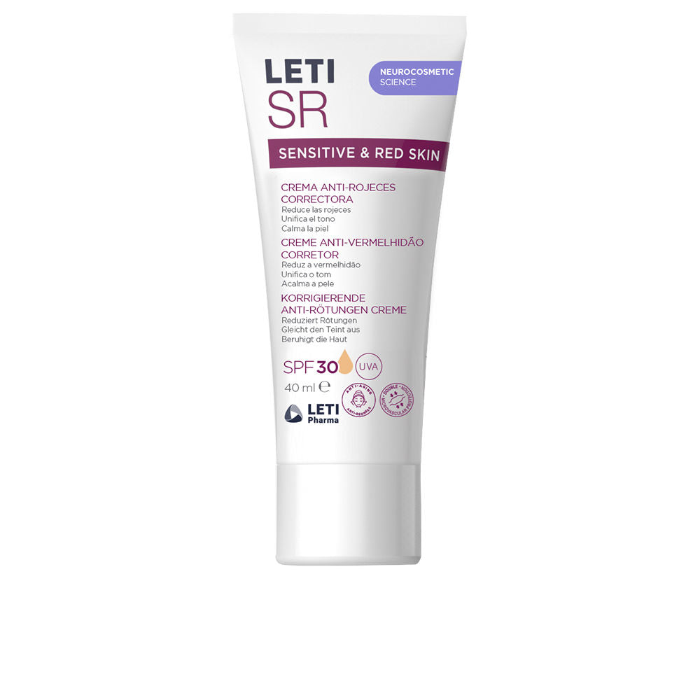 LETI PHARMA LETISR SENSITIVE &amp; RED SKIN corrective anti-redness cream SPF30 40 ml