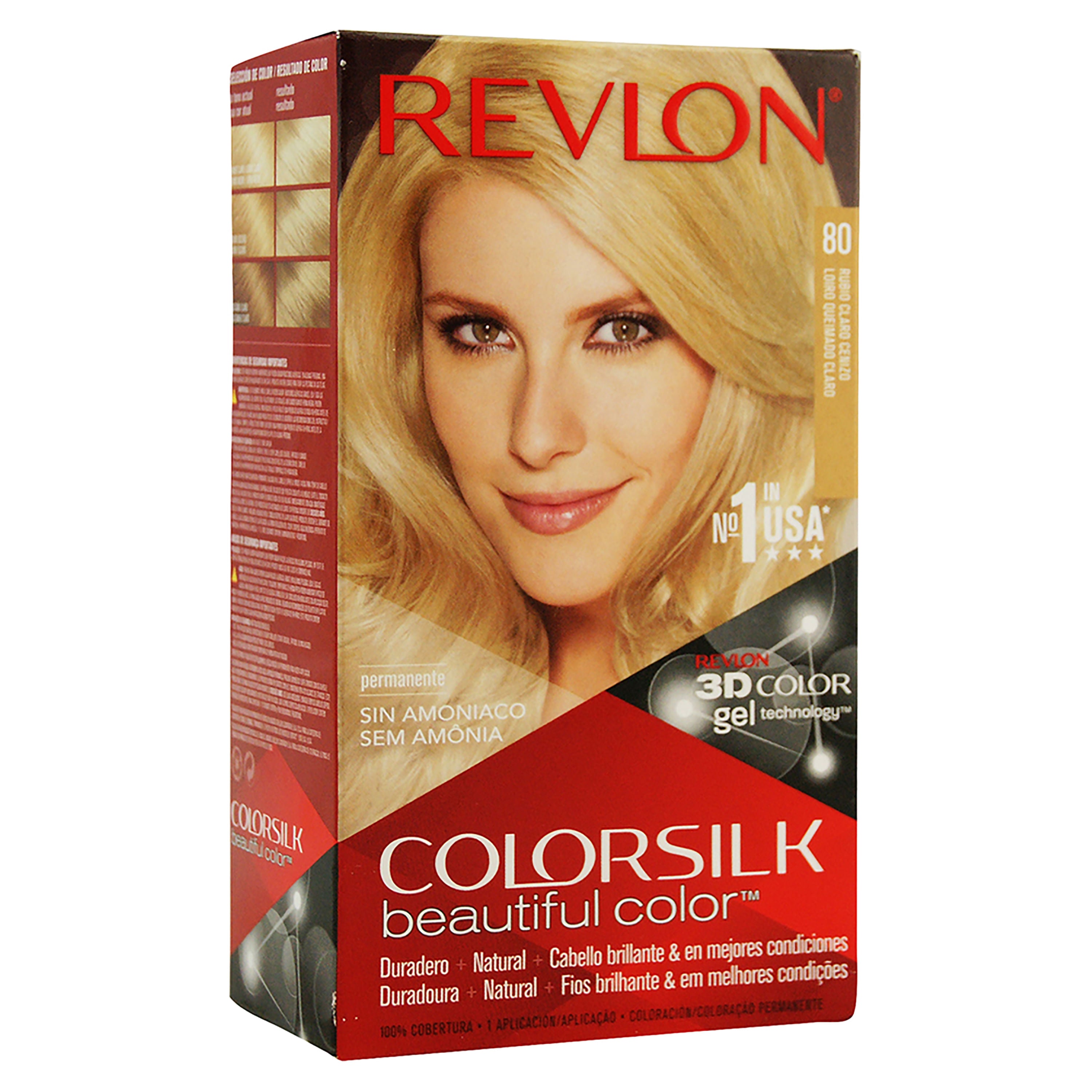 REVLON MASS MARKET COLORSILK Tinta #80-biondo chiaro cenere 1 pz