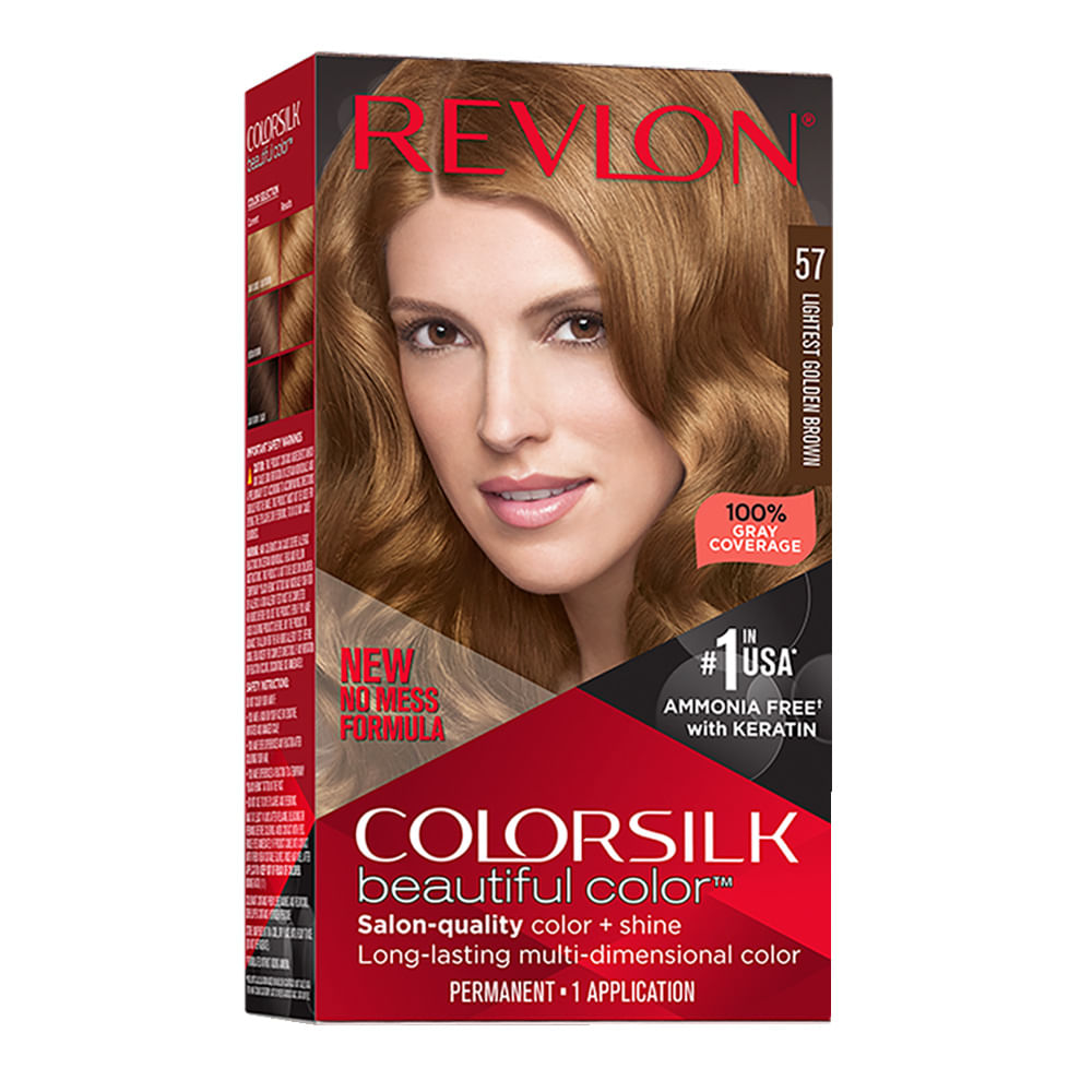 REVLON MASS MARKET COLORSILK tinte #57-castaño dorado muy claro 1 u