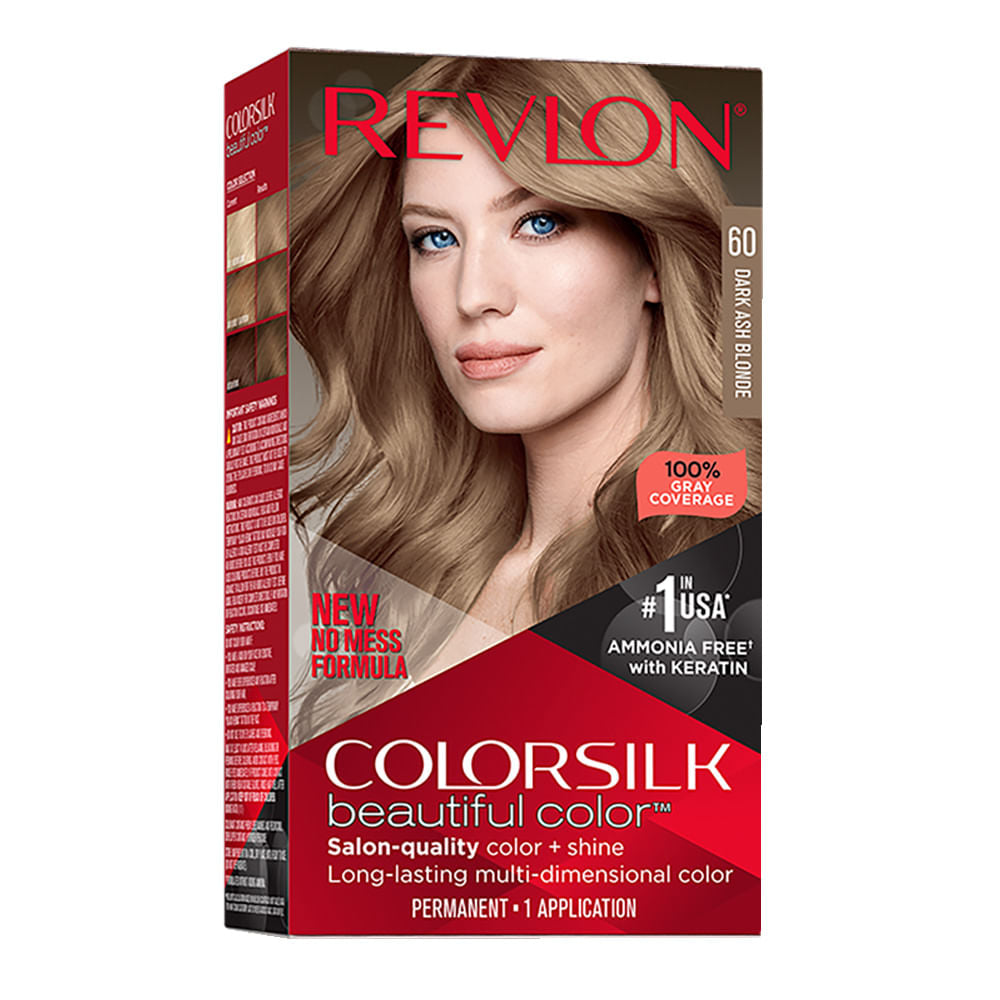 REVLON MASS MARKET COLORSILK tintura #60-Biondo Scuro Cenere 1 pezzo