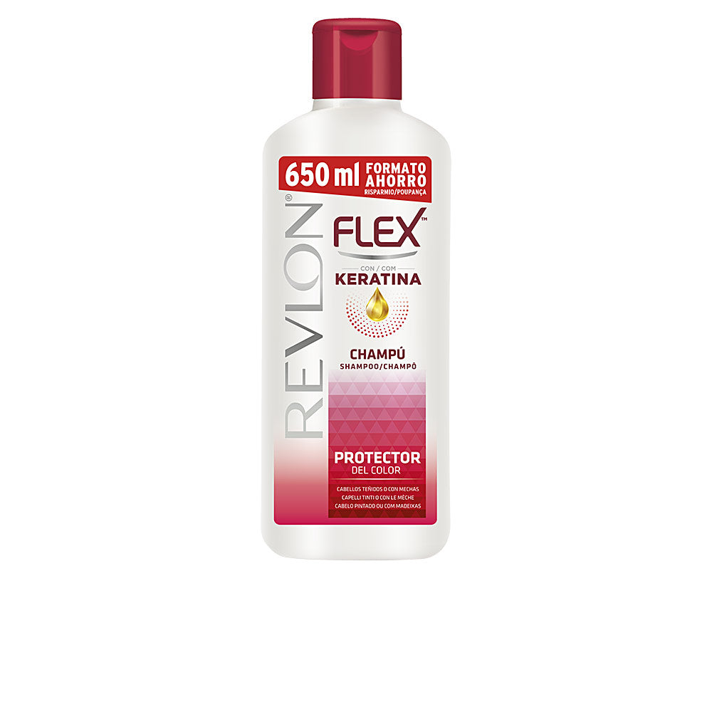 REVLON MASS MARKET FLEX KERATIN protective color tinted shampoo 650 ml