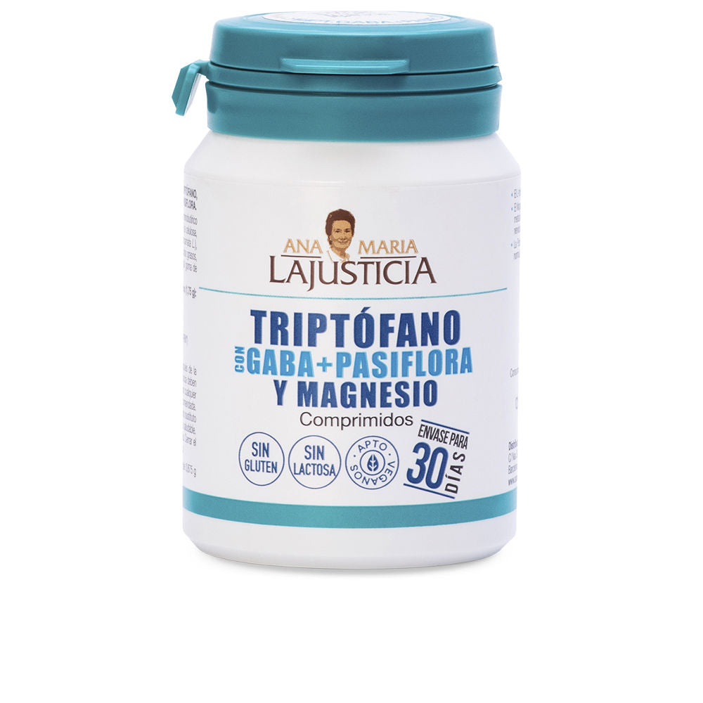 ANA MARIA LAJUSTICIA TRYPTOPHAN WITH GABA + PASSION FLOWER AND MAGNESIUM 60 tablets