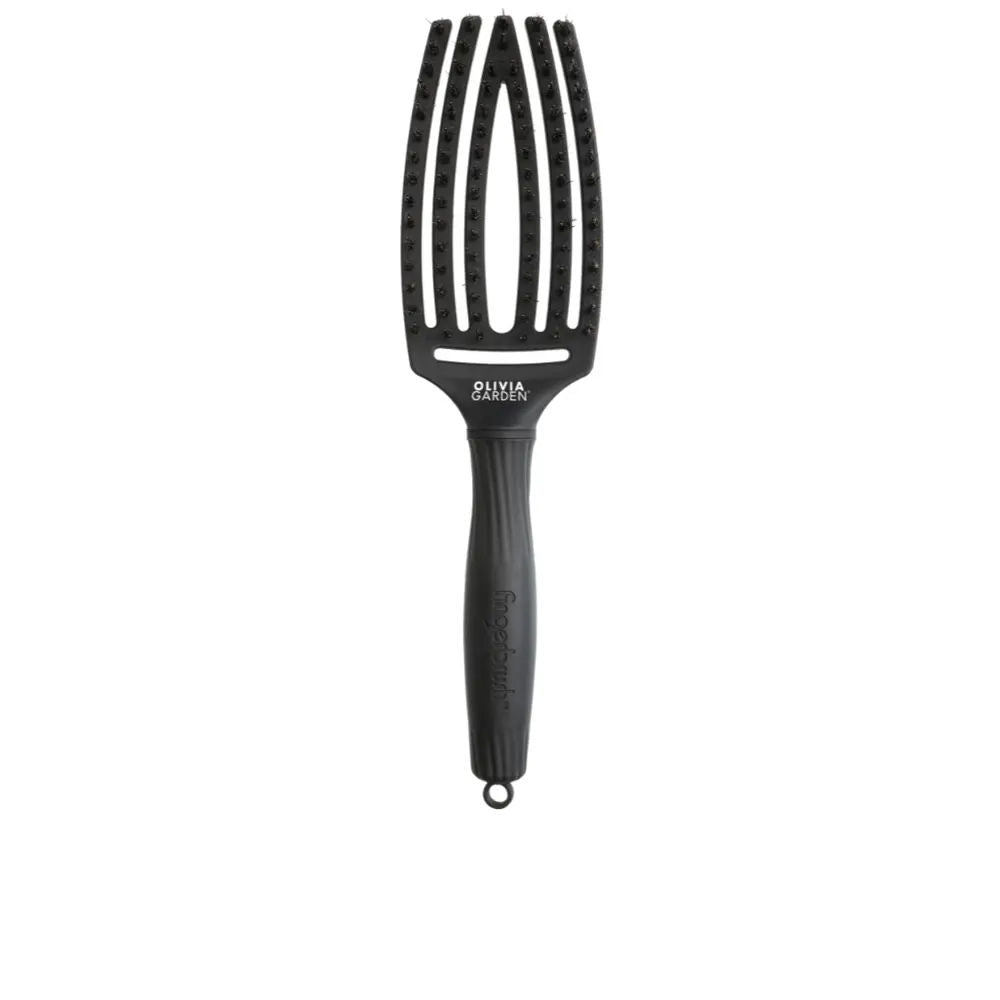 OLIVIA GARDEN FINGERBRUSH BOAR &amp; NYLON FULL BLACK #M 1 u