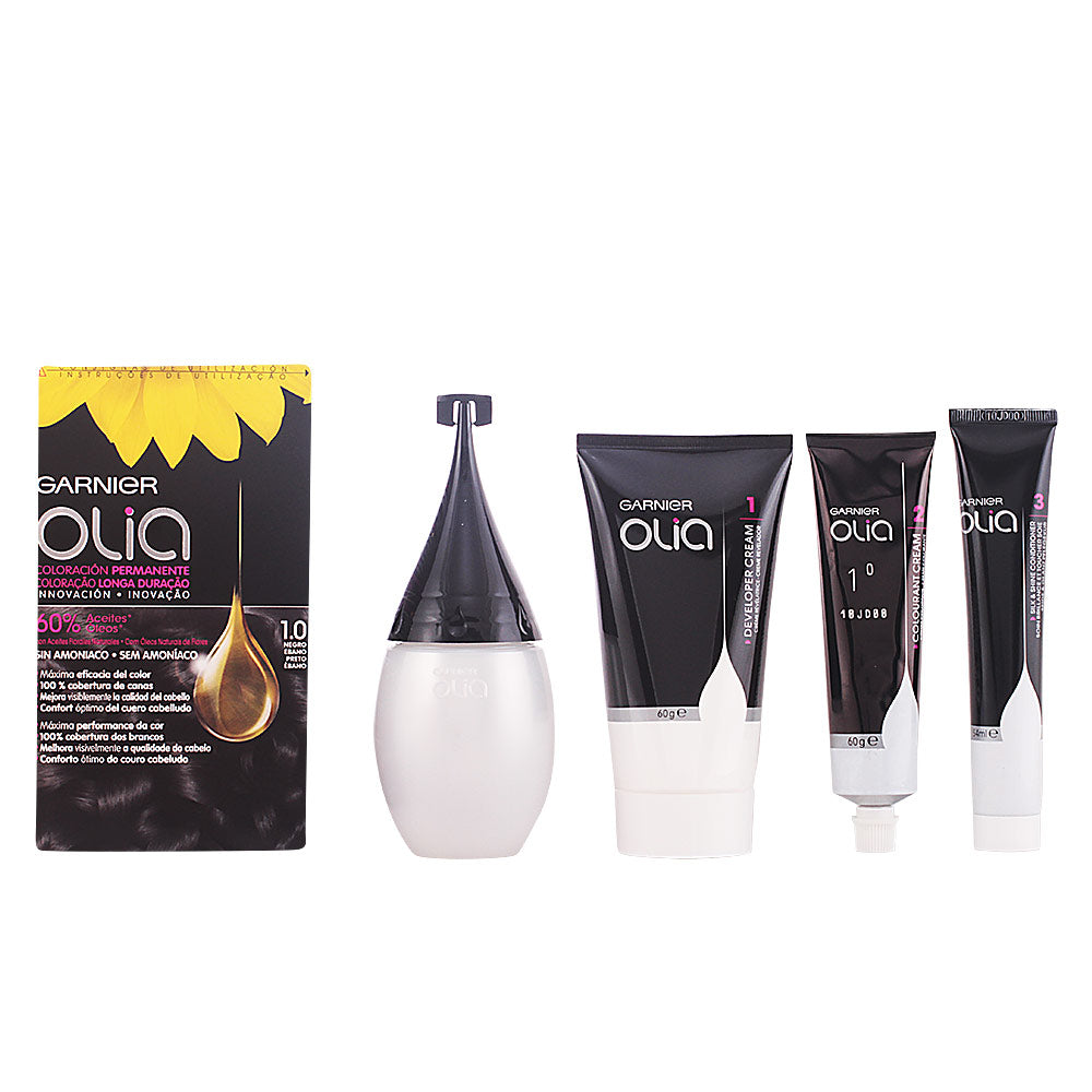 GARNIER OLIA coloración permanente sin amoniaco #1.0-negro 1 u