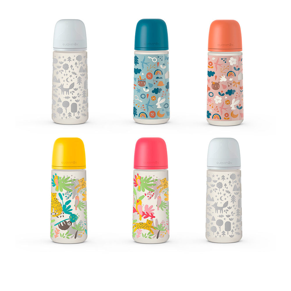 SUAVINEX PRINTS biberón tetina fisiológica L 360 ml