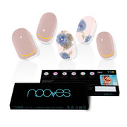 NOOVES NAIL GEL FILMS elegant floral premium luxe #metallic 20 u