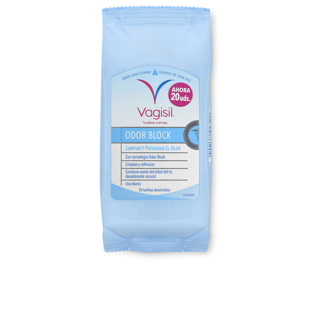 VAGISIL INTIMATE WIPES odorblock 20 u