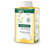 KLORANE A LA CAMOMILA champú iluminador reflejos rubios duo 2 x 400 ml